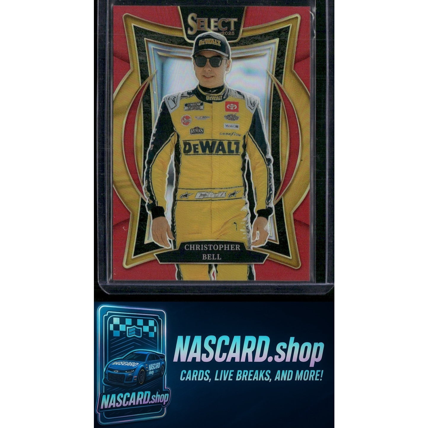 2025 Panini Select #82 Christopher Bell Red Prizms #/125