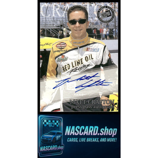 2003 Press Pass Matt Crafton Autographs