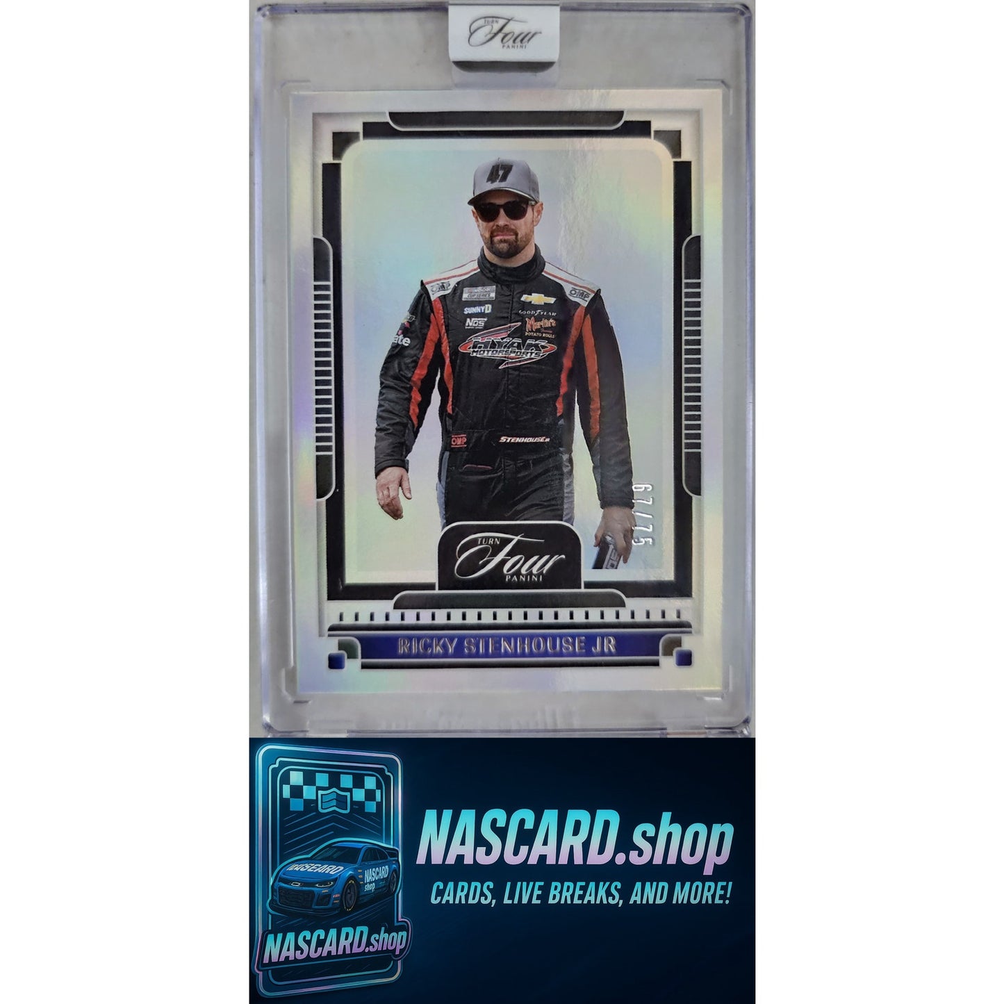 2025 Panini Turn Four #44 Ricky Stenhouse Jr #/75