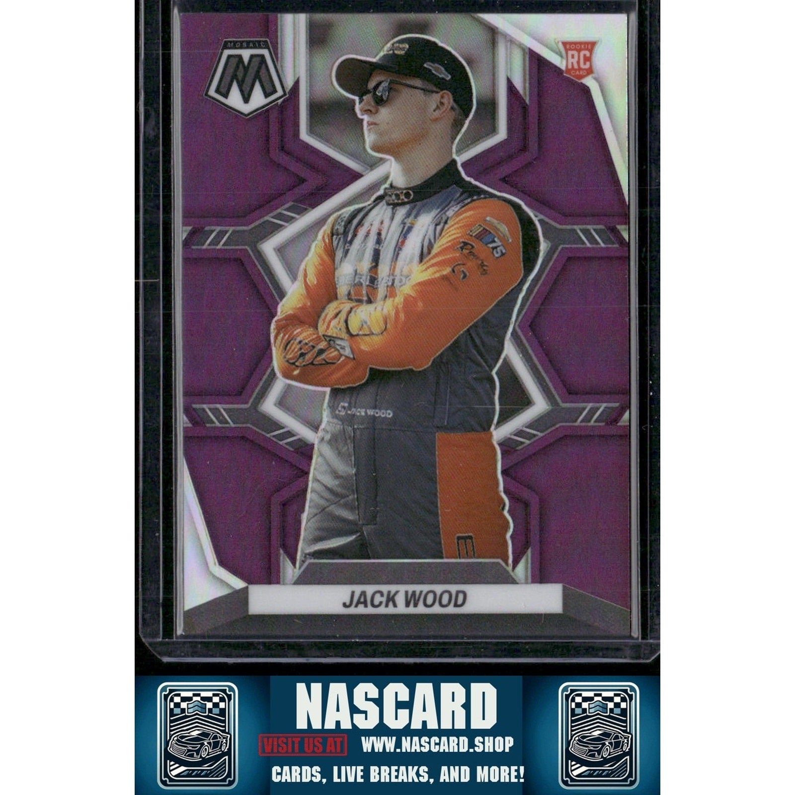 2023 Panini Chronicles #9 Jack Wood Mosaic Purple #/25 (RC) - NASCARD.shop