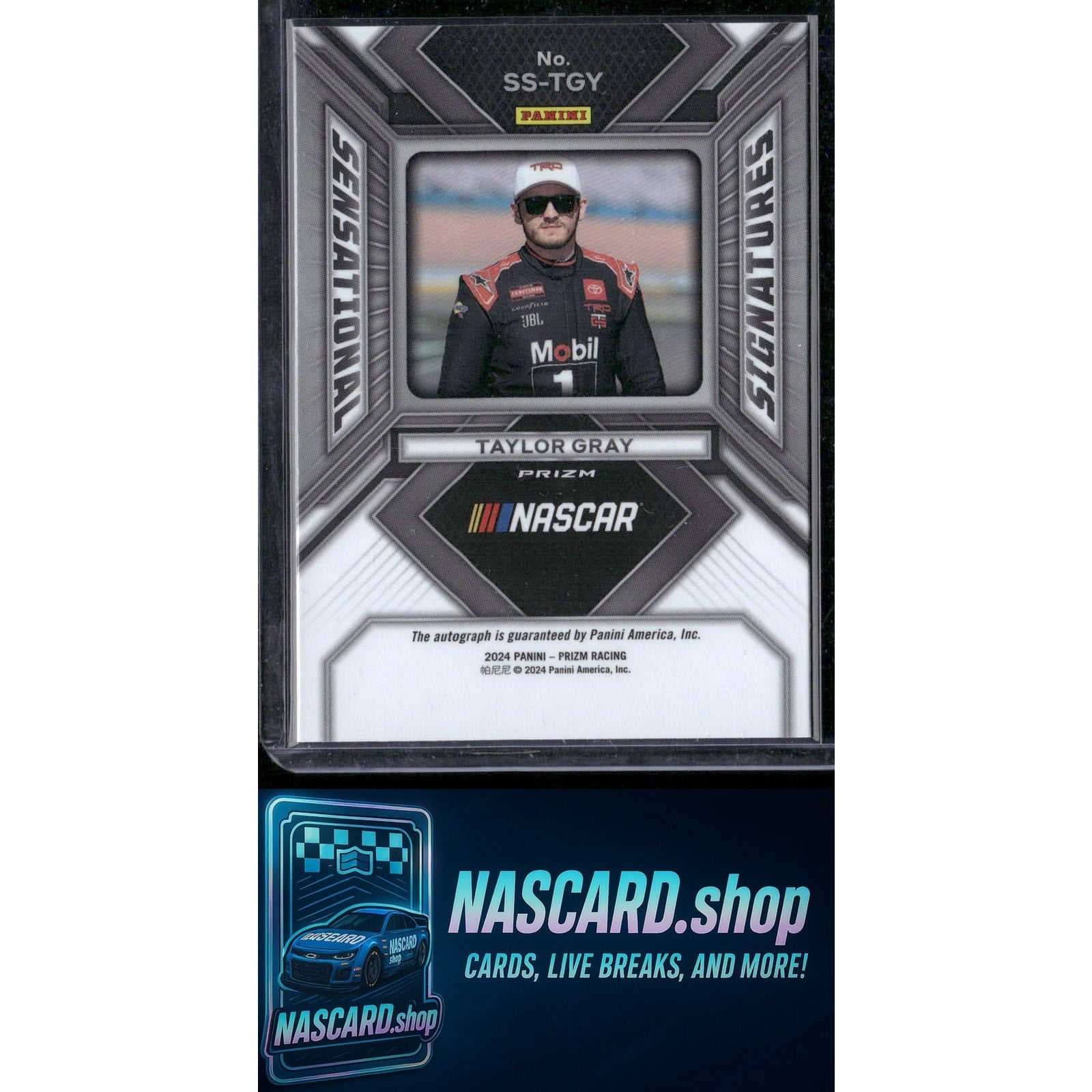 2024 Panini Prizm #SS-TGY Taylor Gray Sensational Signatures - NASCARD.shop