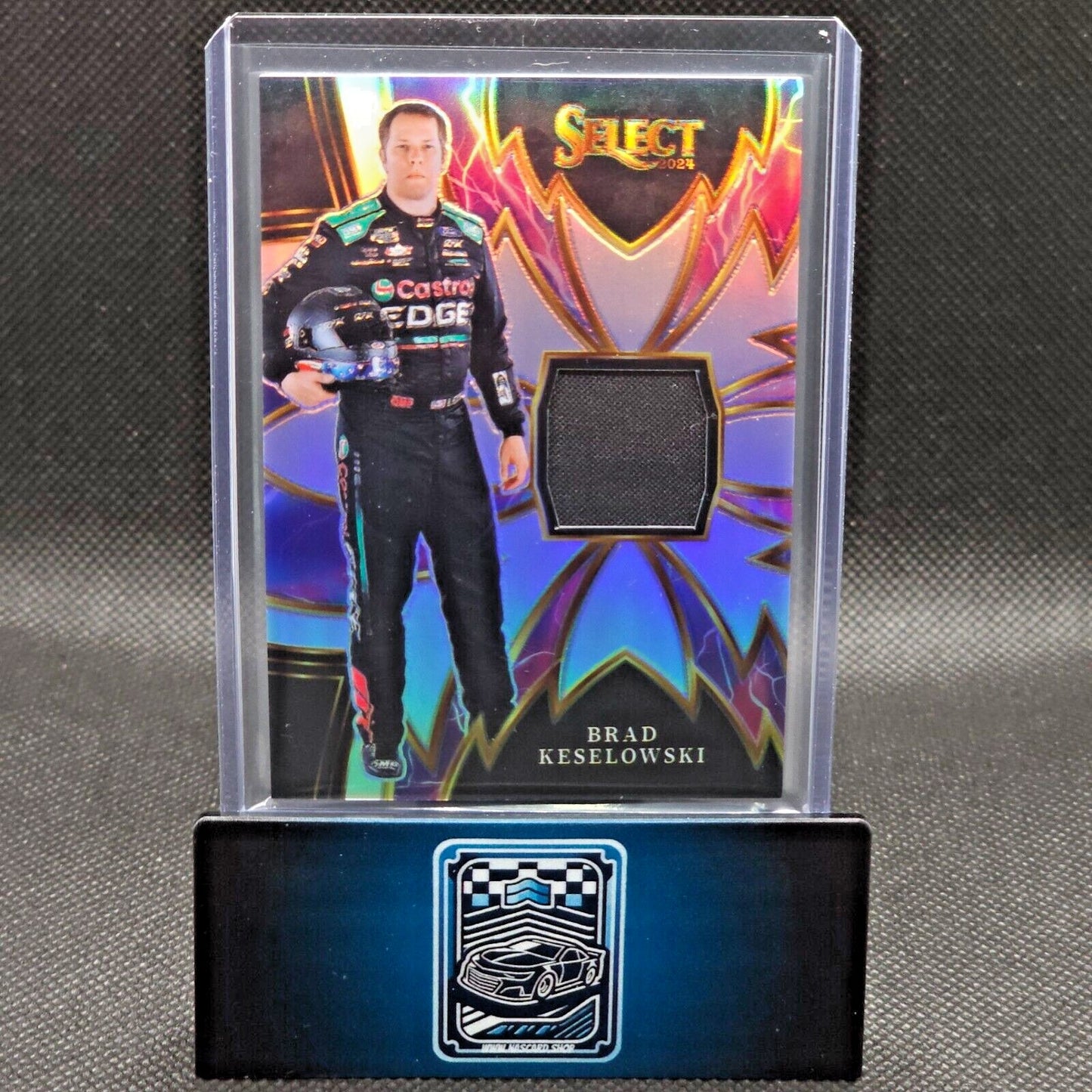 2024 Panini Select Racing Sparks Silver Prizm #S-BKS Brad Keselowski