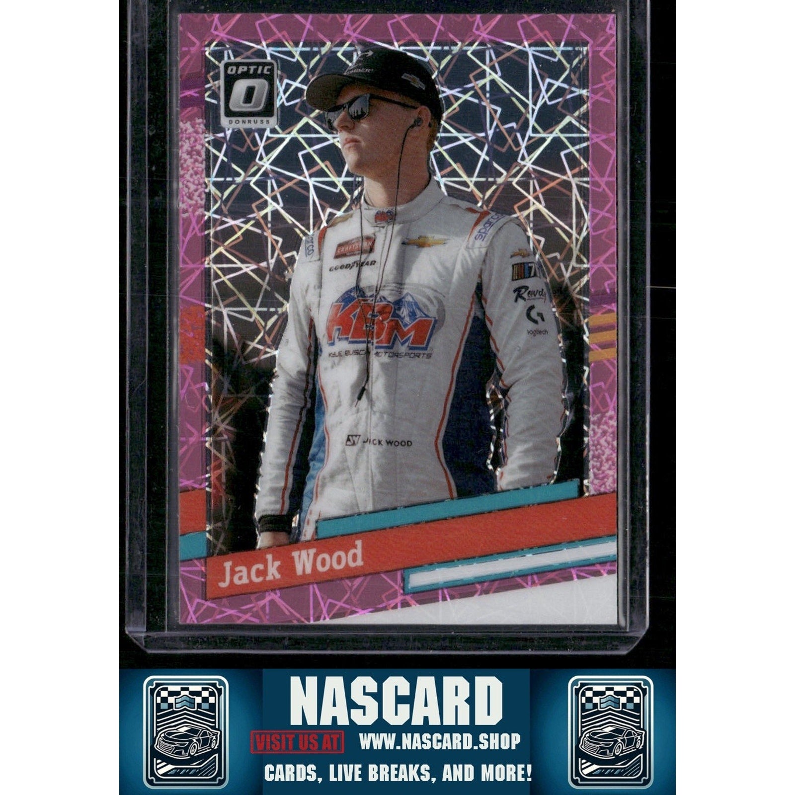 2024 Donruss #145 Jack Wood Optic Pink Velocity #/79 - NASCARD.shop