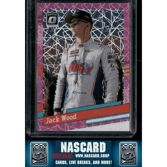 2024 Donruss #145 Jack Wood Optic Pink Velocity #/79 - NASCARD.shop