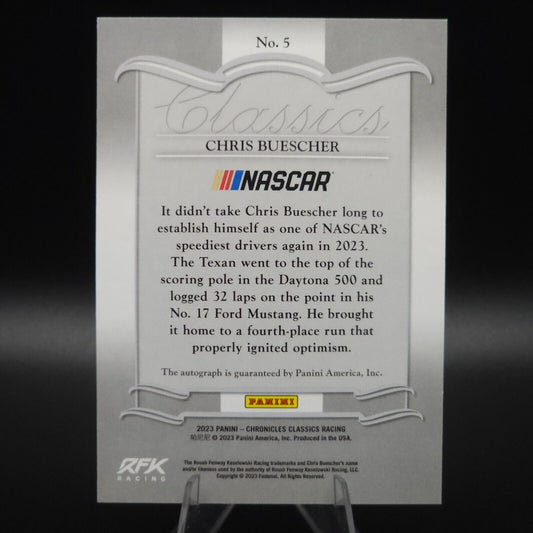 2023 Panini Chronicles - Classics Autographs Gold #5 Chris Buescher /10 - NASCARD.shop