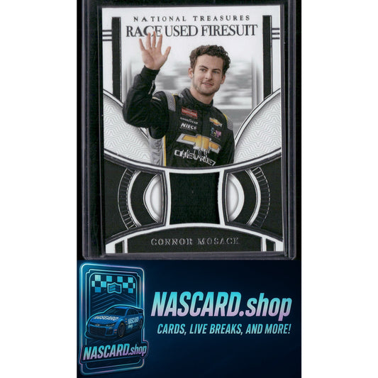 2024 Panini National Treasures #RUF-CMK Connor Mosack Race Used Firesuit #/99