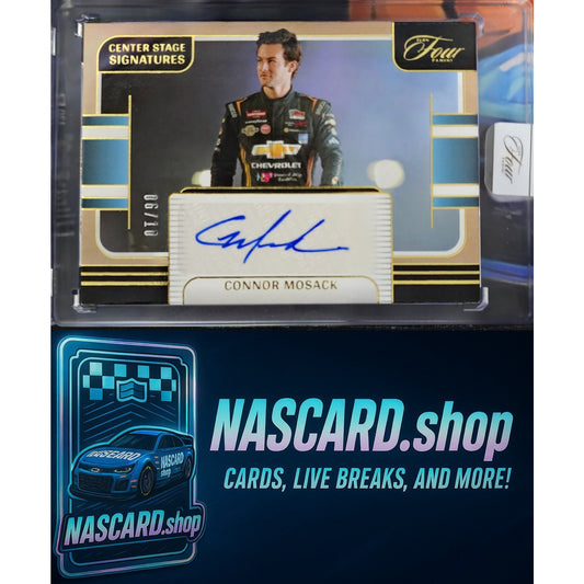 2025 Panini Turn Four #CSS-CMK Connor Mosack Center Stage Signatures Gold #/10