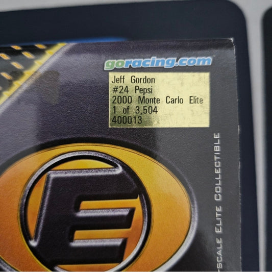 Jeff Gordon #24 Pepsi 2000 Monte Carlo Diecast Car 1:24 Elite Championship Era 1 of 3504