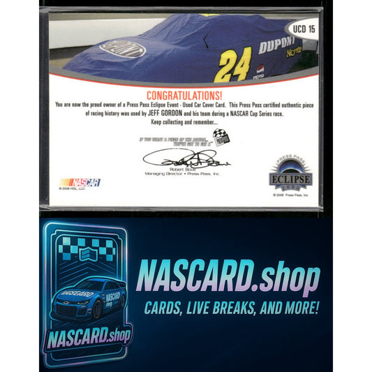 2008 Press Pass Eclipse #UCD 15 Jeff Gordon Under Cover Drivers NASCAR #24/150