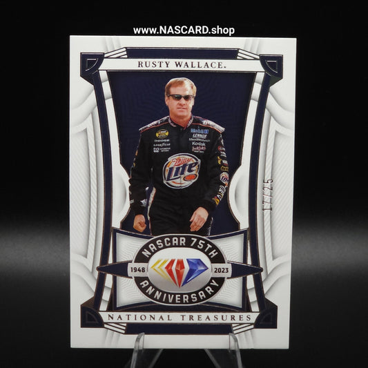 2023 National Treasures NASCAR Diamond Anniversary Rusty Wallace /25