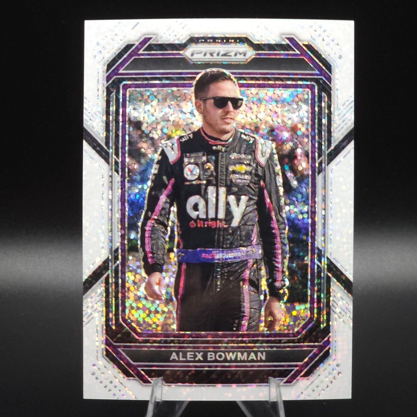 2023 Panini Prizm Alex Bowman #27 White Sparkle Prizm