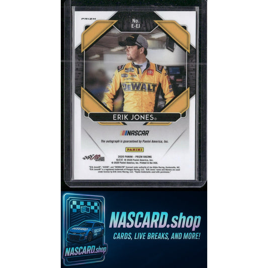 2020 Panini Prizm #E-EJ Erik Jones Endorsements Prizm