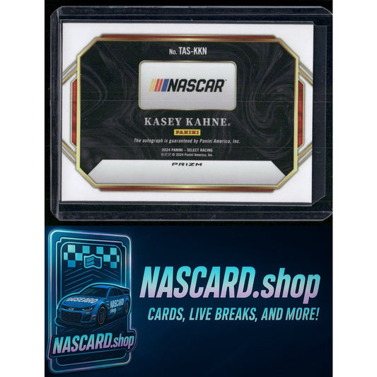 2024 Panini Select #TAS-KKN Kasey Kahne Trackside Action Signatures