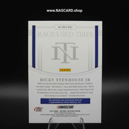 2024 National Treasures Race Used Tires Holo Gold Ricky Stenhouse Jr. 01/10 - NASCARD.shop