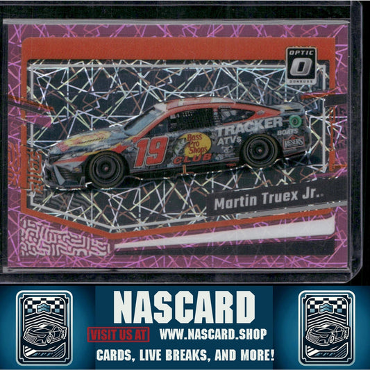 2024 Donruss #77 Martin Truex Jr. Optic Pink Velocity - NASCARD.shop