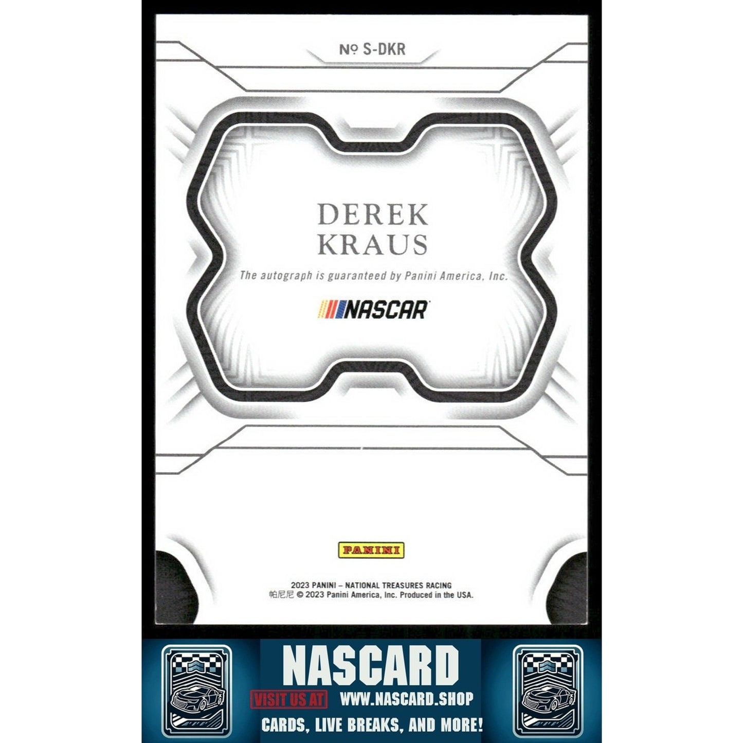 2023 Panini National Treasures #S-DKR Derek Kraus Signatures Silver - NASCARD.shop