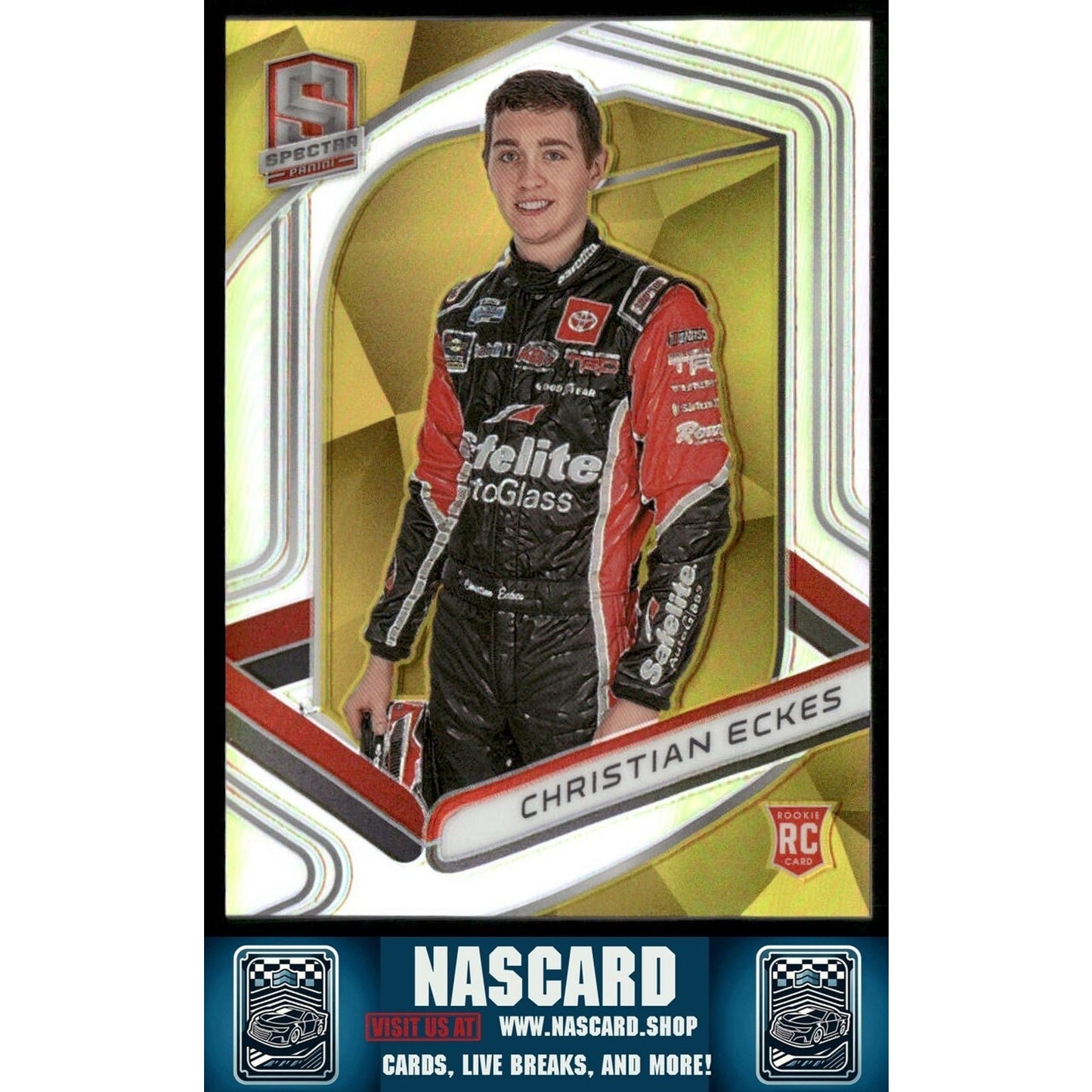 2020 Panini Chronicles - Spectra Christian Eckes #17 Gold /10 (RC) - NASCARD.shop