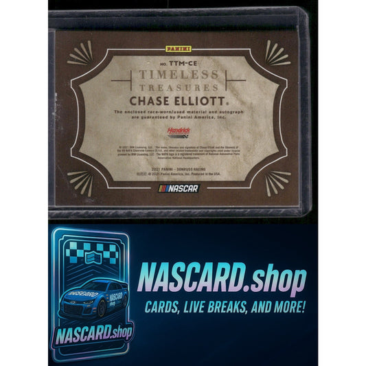 2021 Donruss Chase Elliott Timeless Treasures Material Signatures Red #/25