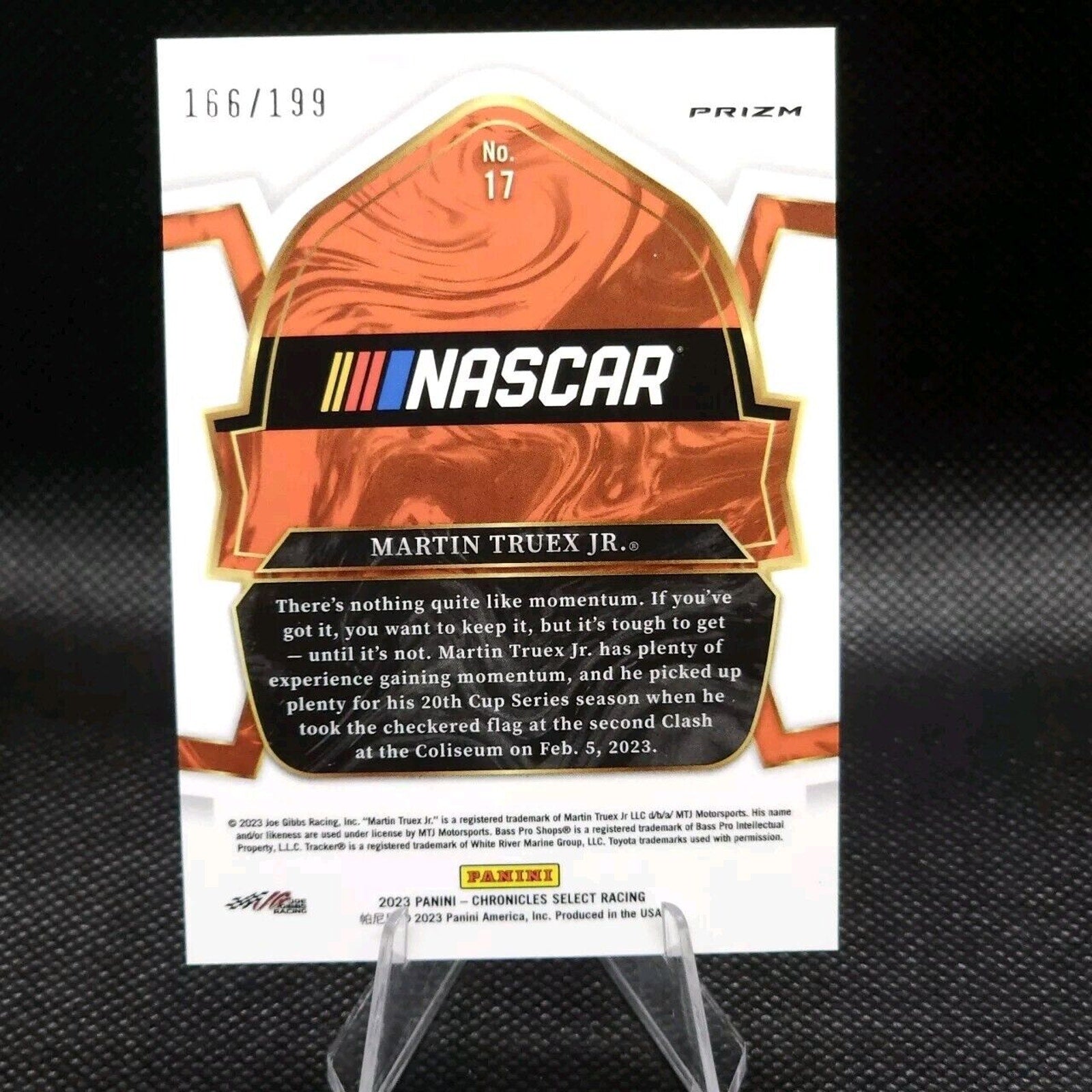 2023 Chronicles Select Blue #17 Martin Truex Jr - 166/199 - NASCARD.shop