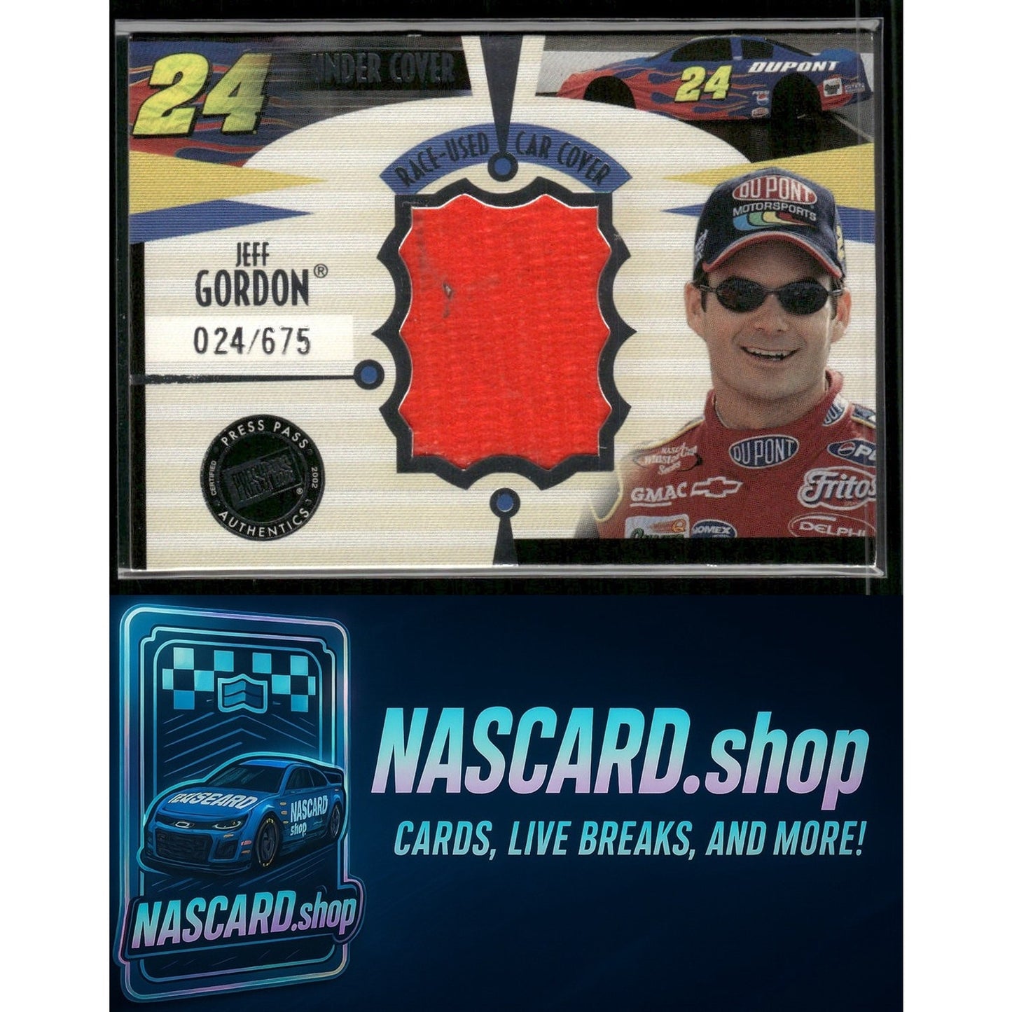 2002 Press Pass Eclipse #CD 3 Jeff Gordon Under Cover Drivers #24/675 - NASCARD.shop