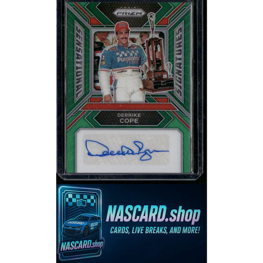 2024 Panini Prizm #SS-DCE Derrike Cope Sensational Signatures Green