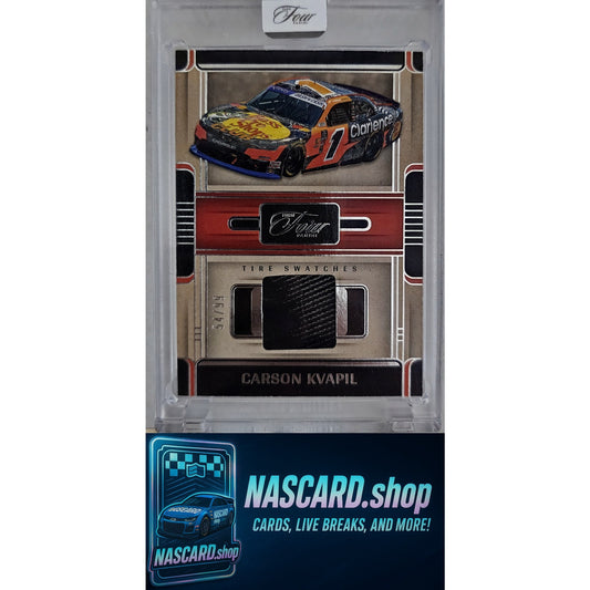 2025 Panini Turn Four #TS-CKP Carson Kvapil Tire Swatches #/99