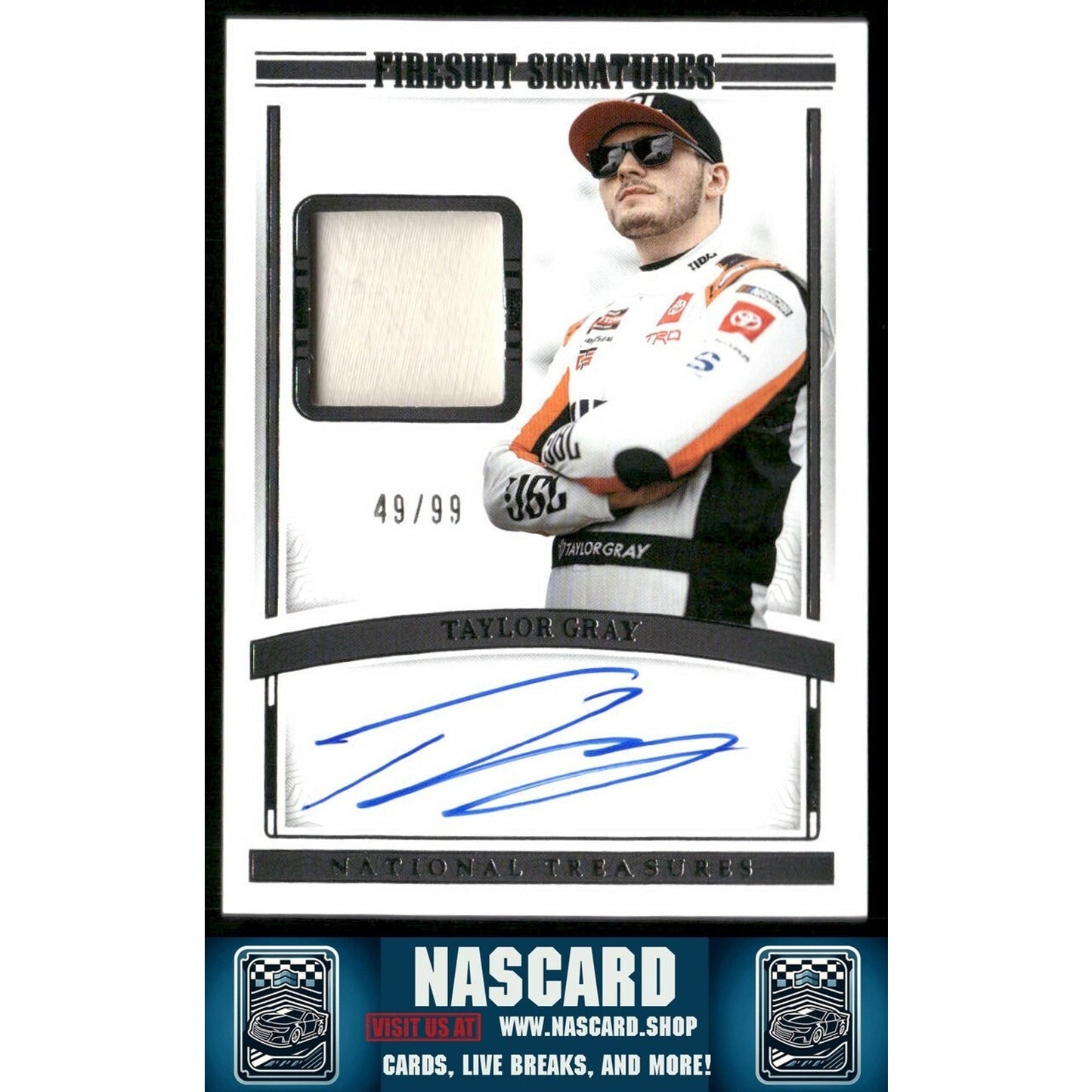 2024 National Treasures Firesuit Signatures Taylor Gray /99