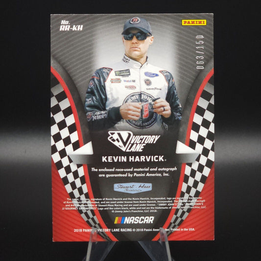 2018 Panini Victory Lane - Remarkable Remnants #RR-KH Kevin Harvick /150 - NASCARD.shop