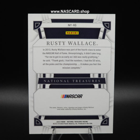 2023 National Treasures NASCAR Diamond Anniversary Rusty Wallace /25