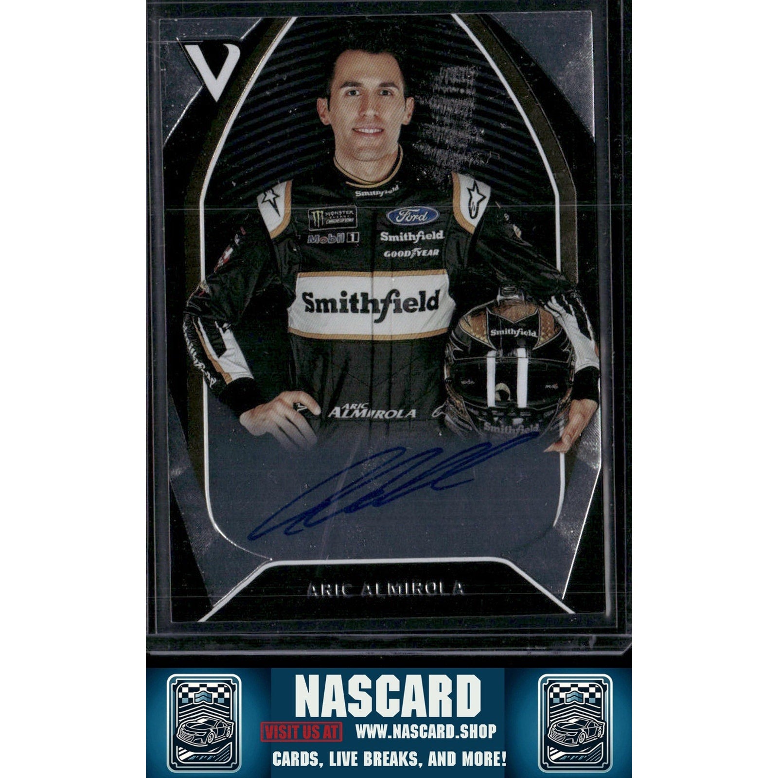 2018 Panini Victory Lane #S-AA Aric Almirola Signatures #/40 - NASCARD.shop