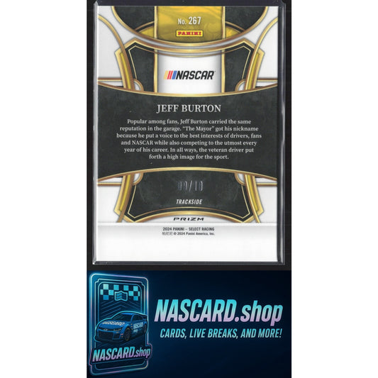 2024 Panini Select #267 Jeff Burton Gold Prizms #/10