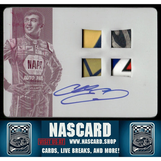 2016 National Treasures Quad Material Auto Printing Plate RC Chase Elliott 1/1 - NASCARD.shop