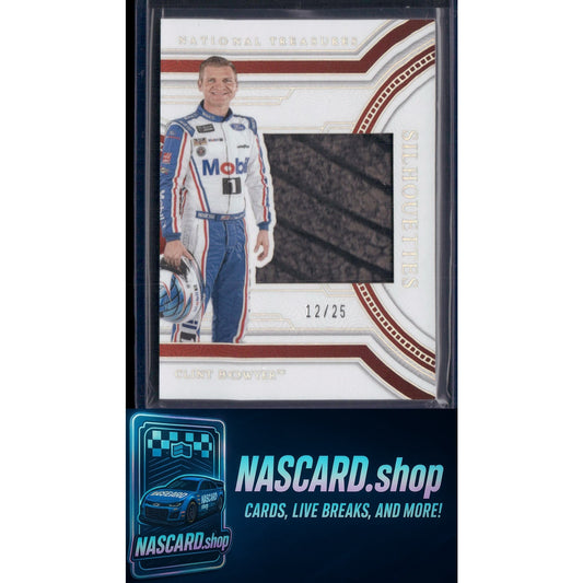 2017 Panini Torque #SSMS-CB Clint Bowyer Silhouettes Sheet Metal Signatures #/25