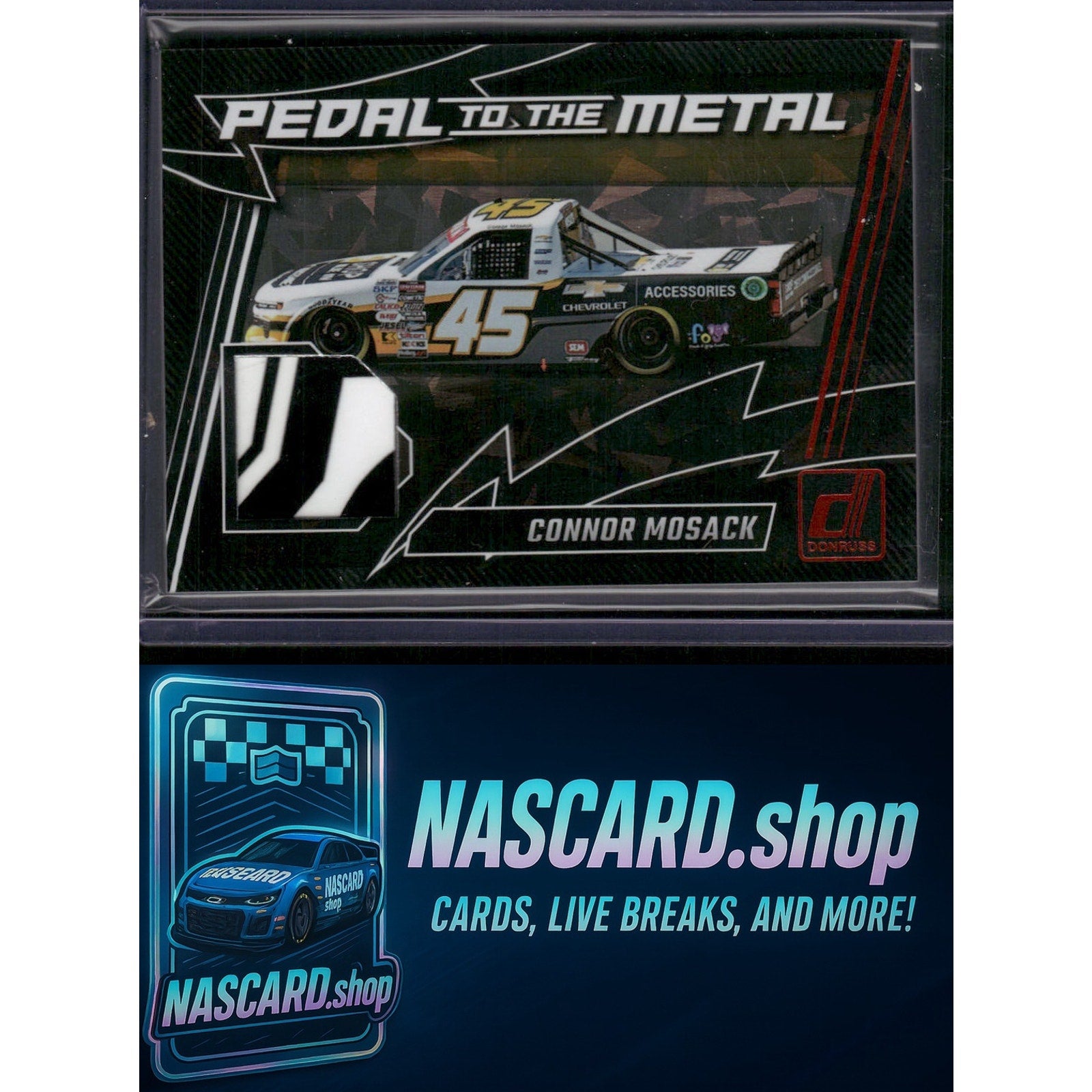 2025 Donruss #PM-CMK Connor Mosack Pedal to the Metal Materials Red #/99 - NASCARD.shop
