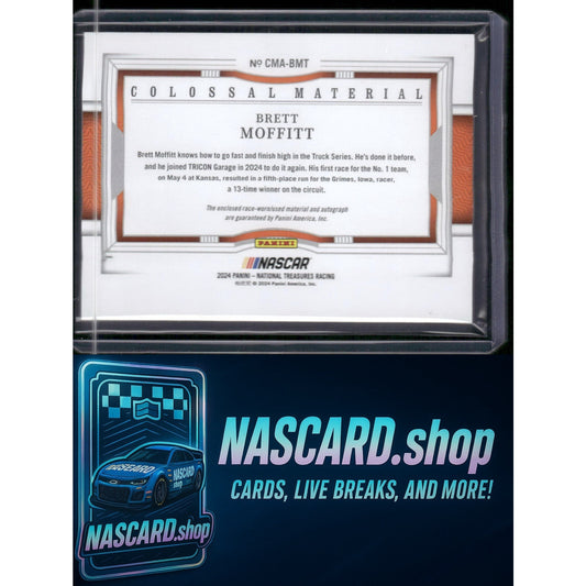2024 Panini National Treasures Brett Moffitt Colossal Material Auto #/49 - NASCARD.shop