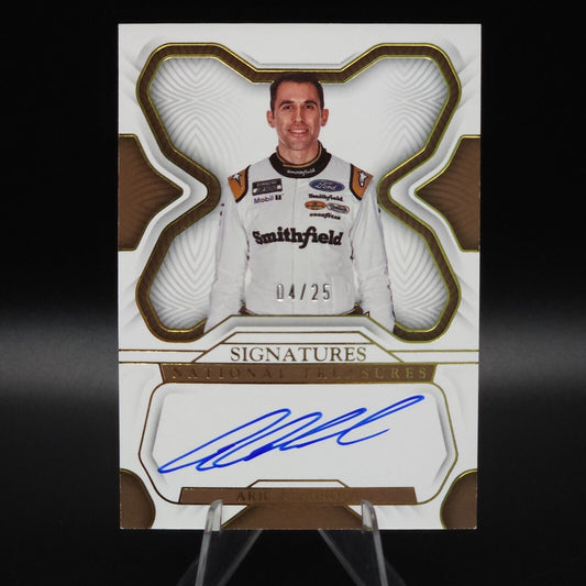 2023 Panini National Treasures Signatures #S-AAM Aric Almirola /25