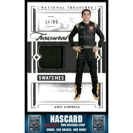 2024 National Treasures Treasured Swatches Aric Almirola /99