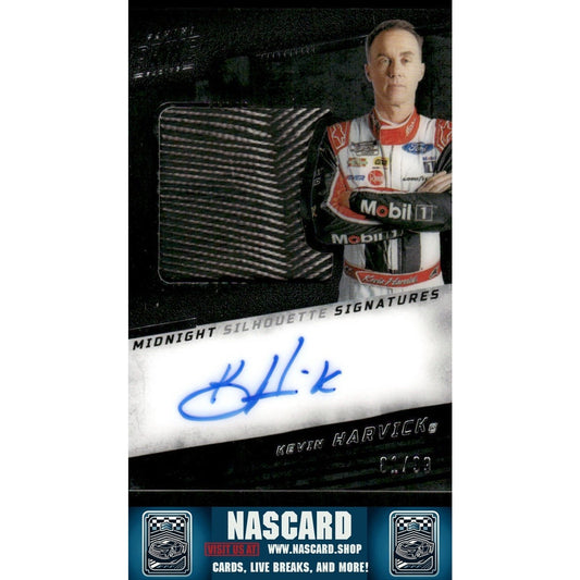 2023 Panini Prime Midnight Silhouette Signatures Kevin Harvick #SIL-KHA /99 (AU)