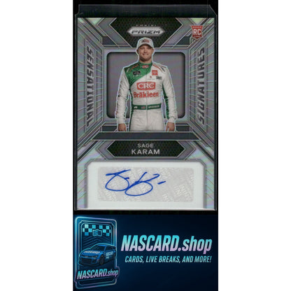 2024 Panini Prizm #SS-SKM Sage Karam Sensational Signatures