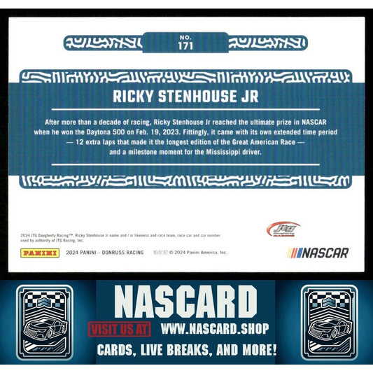 2024 Panini Donruss NASCAR Season Highlights Numbers Ricky Stenhouse Jr. /47