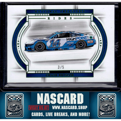 2024 Panini National Treasures #45 Chase Briscoe Green - NASCARD.shop
