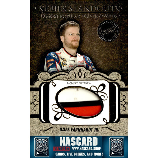 2013 Press Pass Showcase Dale Earnhardt Jr. Series Standouts Mem Gold #/25