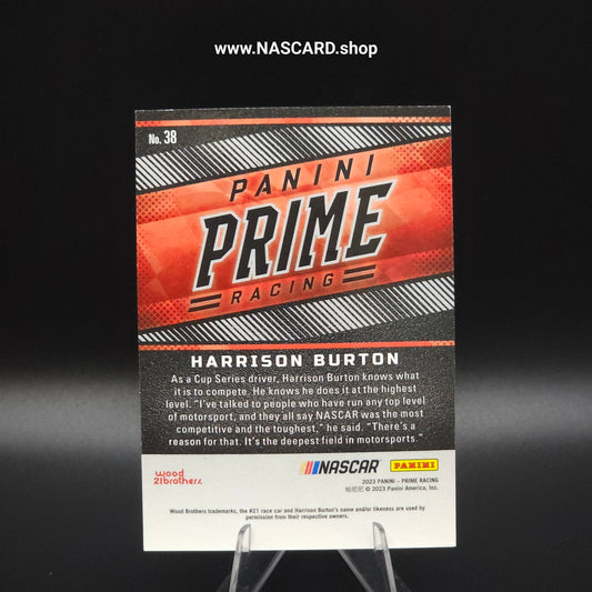 2023 Panini Prime Racing Harrison Burton 1/1 Platinum Blue