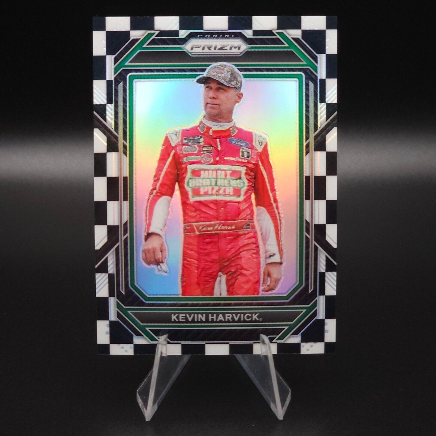 2023 Panini Prizm - Checkered Flag Prizm #47 Kevin Harvick /50 - NASCARD.shop