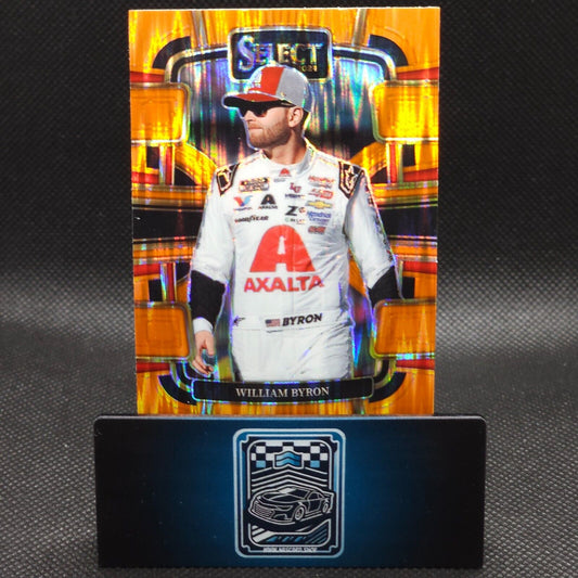 2024 Panini Select Racing Grandstand Orange Flash Prizm #11 William Byron