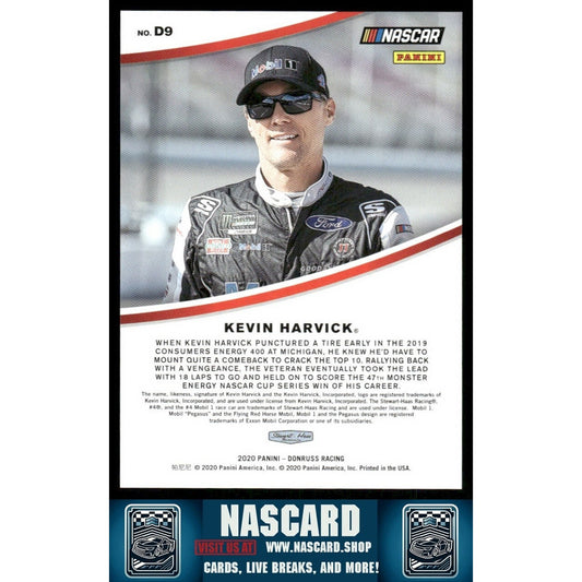 2020 Panini Donruss NASCAR - Dominators Kevin Harvick #D9 Xplosion /10
