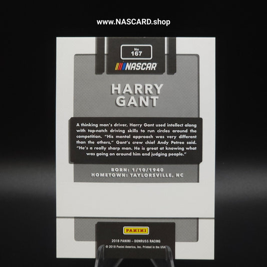 2018 Panini Donruss NASCAR - Legends Harry Gant #167 Gold Press Proof /99