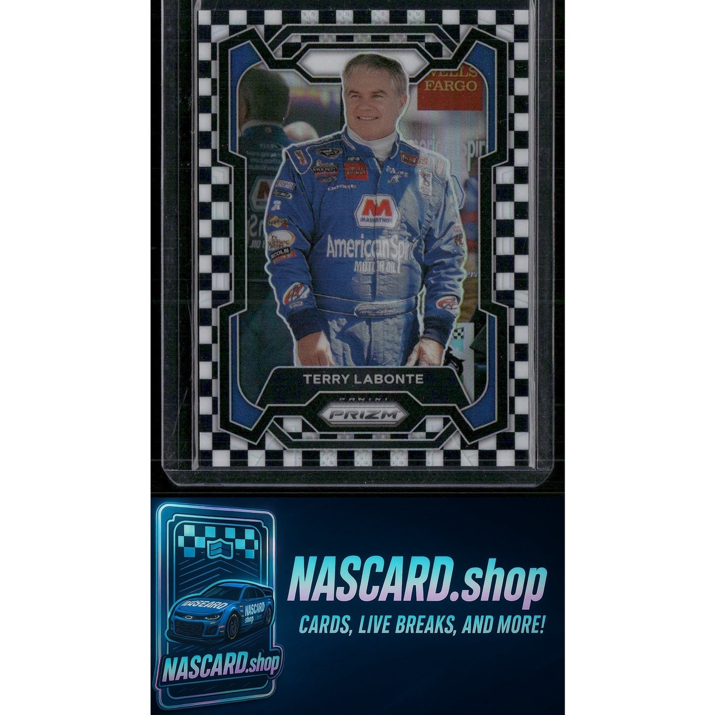 2024 Panini Prizm #26 Terry Labonte Checkered Flag #05/75 - NASCARD.shop
