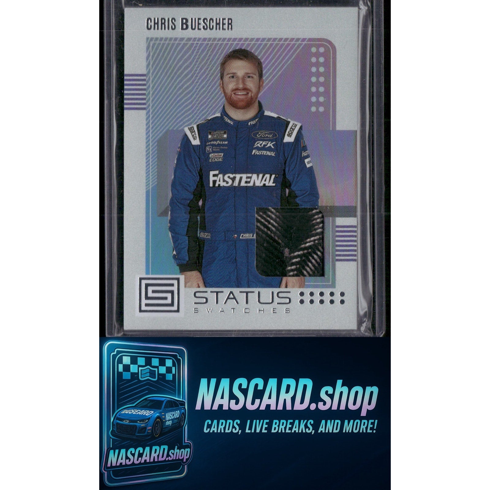 2023 Panini Chronicles #SS-CB Chris Buescher Status Swatches - NASCARD.shop