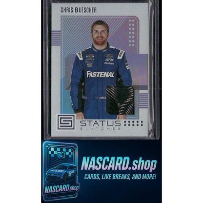 2023 Panini Chronicles #SS-CB Chris Buescher Status Swatches - NASCARD.shop
